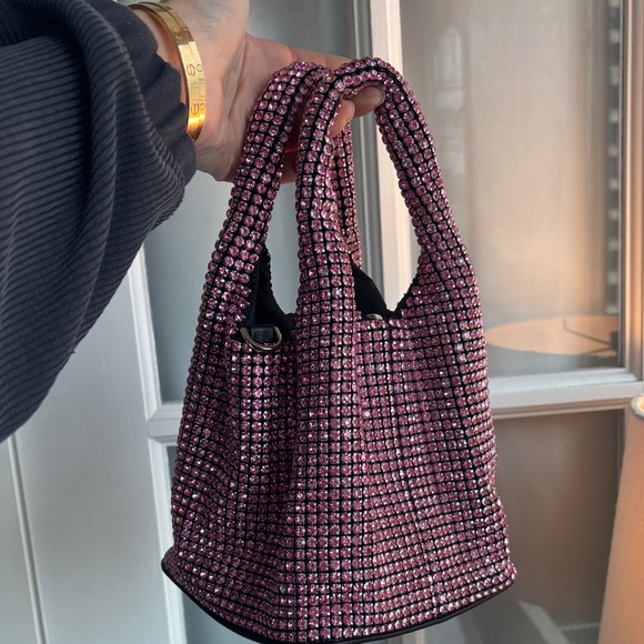 Pink Rhinestone Women's Bag - Picture 8 of 11